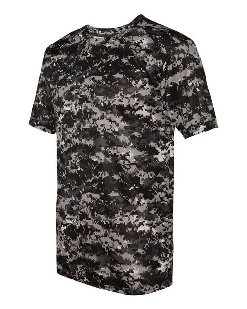 Badger Digital Camo T-Shirt 4180 - Black Digital