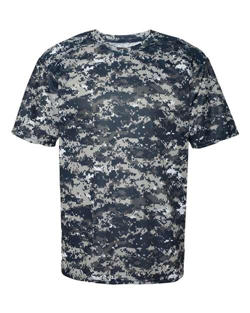 Badger Digital Camo T-Shirt 4180 - Navy Digital