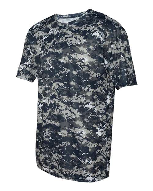 Badger Digital Camo T-Shirt 4180 - Navy Digital