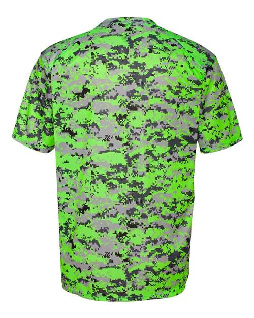 Badger Digital Camo T-Shirt 4180 - Lime Digital