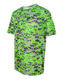 Badger Digital Camo T-Shirt 4180 - Lime Digital