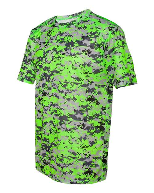 Badger Digital Camo T-Shirt 4180 - Lime Digital