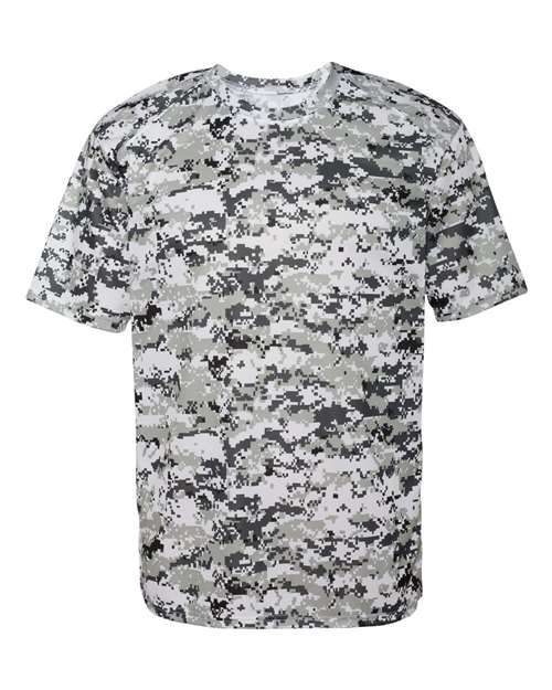 Badger Digital Camo T-Shirt 4180 - White Digital