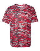 Badger Digital Camo T-Shirt 4180 - Red Digital