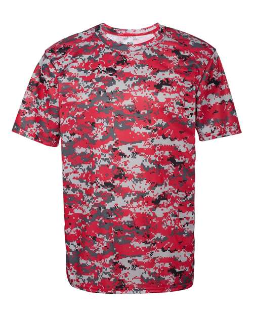 Badger Digital Camo T-Shirt 4180 - Red Digital