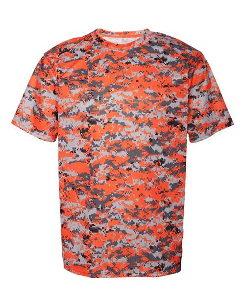 Badger Digital Camo T-Shirt 4180 - Burnt Orange Digital