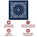 Rothco Trainmen Paisley Bandana - 22" X 22". Item