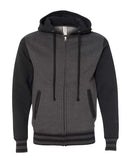Independent Trading Co. Heavyweight Varsity Full-Zip Hooded Sweatshirt IND45UVZ