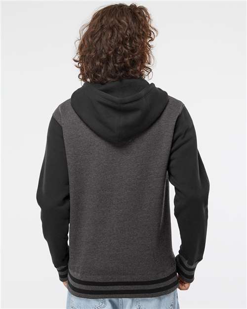 Independent Trading Co. Heavyweight Varsity Full-Zip Hooded Sweatshirt IND45UVZ