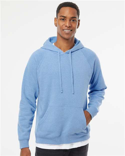 Independent Trading Co. Special Blend Raglan Hooded Sweatshirt PRM33SBP - Pacific
