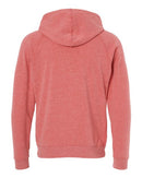 Independent Trading Co. Special Blend Raglan Hooded Sweatshirt PRM33SBP - Pomegranate