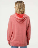 Independent Trading Co. Special Blend Raglan Hooded Sweatshirt PRM33SBP - Pomegranate