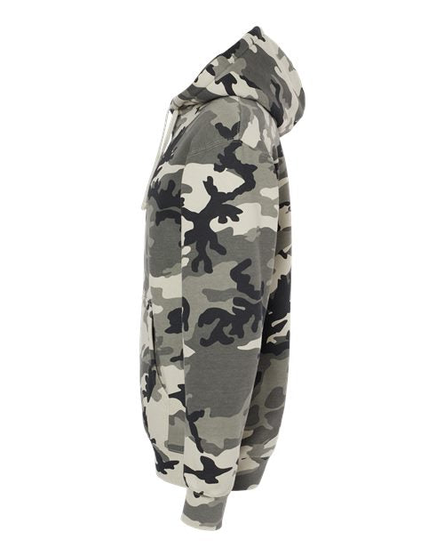 Independent Trading Co. Heavyweight Hooded Sweatshirt IND4000 - Snow Camo