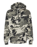 Independent Trading Co. Heavyweight Hooded Sweatshirt IND4000 - Snow Camo