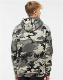 Independent Trading Co. Heavyweight Hooded Sweatshirt IND4000 - Snow Camo