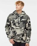 Independent Trading Co. Heavyweight Hooded Sweatshirt IND4000 - Snow Camo