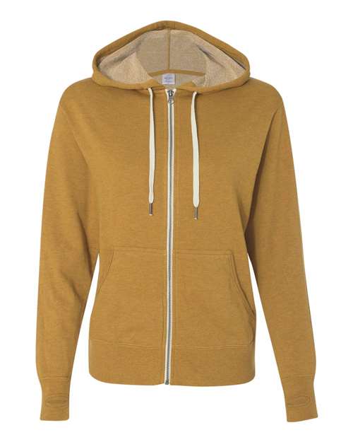 Independent Trading Co. Heathered French Terry Full-Zip Hooded Sweatshirt PRM90HTZ