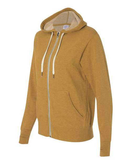 Independent Trading Co. Heathered French Terry Full-Zip Hooded Sweatshirt PRM90HTZ