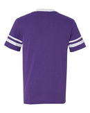 Augusta Sportswear V-Neck Jersey with Striped Sleeves 360 - Purple/ White