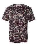 Badger Digital Camo T-Shirt 4180 - Maroon Digital