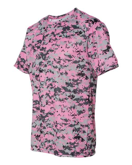 Badger Digital Camo T-Shirt 4180 - Pink Digital