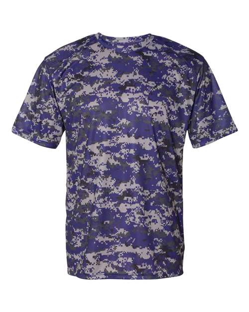 Badger Digital Camo T-Shirt 4180 - Purple Digital