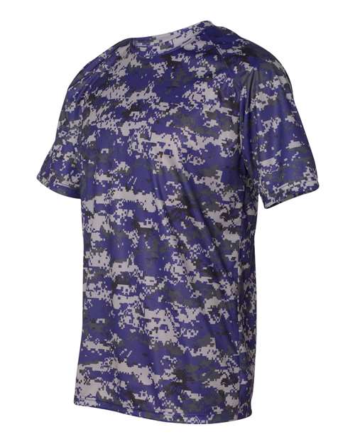 Badger Digital Camo T-Shirt 4180 - Purple Digital