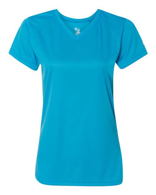 Badger Women’s B-Core V-Neck T-Shirt 4162 - Electric Blue