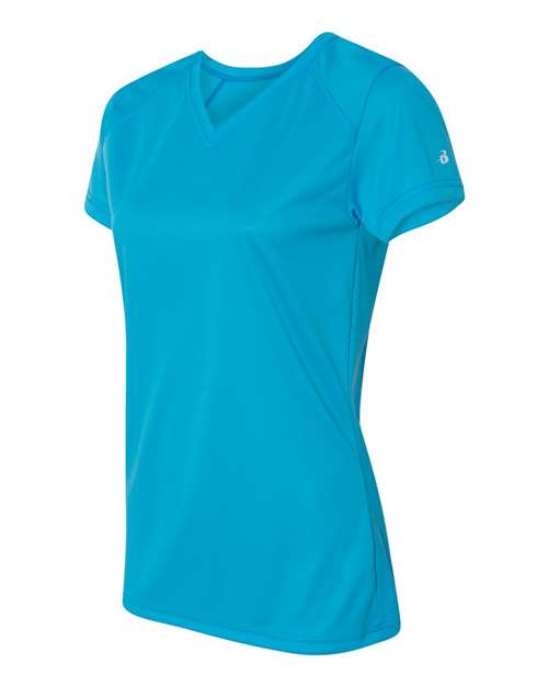 Badger Women’s B-Core V-Neck T-Shirt 4162 - Electric Blue