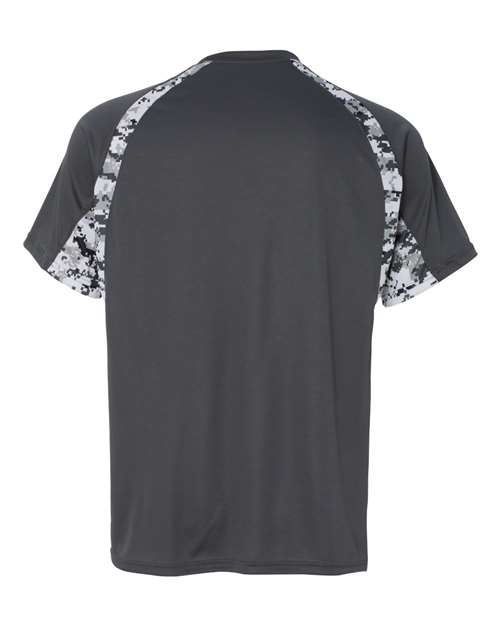 Badger Hook Digital T-Shirt 4140 - Graphite/ White