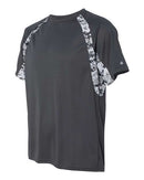 Badger Hook Digital T-Shirt 4140 - Graphite/ White