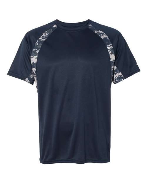 Badger Hook Digital T-Shirt 4140 - Navy/ Navy