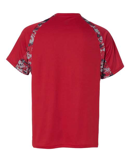 Badger Hook Digital T-Shirt 4140 - Red/ Red