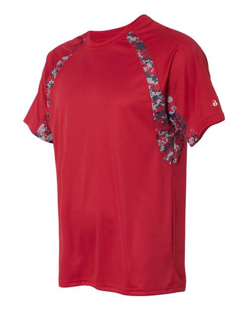 Badger Hook Digital T-Shirt 4140 - Red/ Red