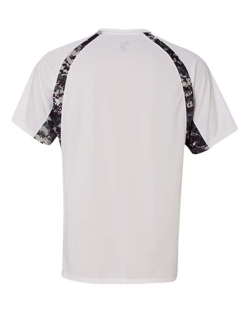 Badger Hook Digital T-Shirt 4140 - White/ Black