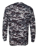 Badger Digital Camo Long Sleeve T-Shirt 4184 - Black Digital