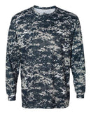 Badger Digital Camo Long Sleeve T-Shirt 4184 - Navy Digital