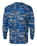 Badger Digital Camo Long Sleeve T-Shirt 4184 - Royal Digital