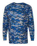 Badger Digital Camo Long Sleeve T-Shirt 4184 - Royal Digital