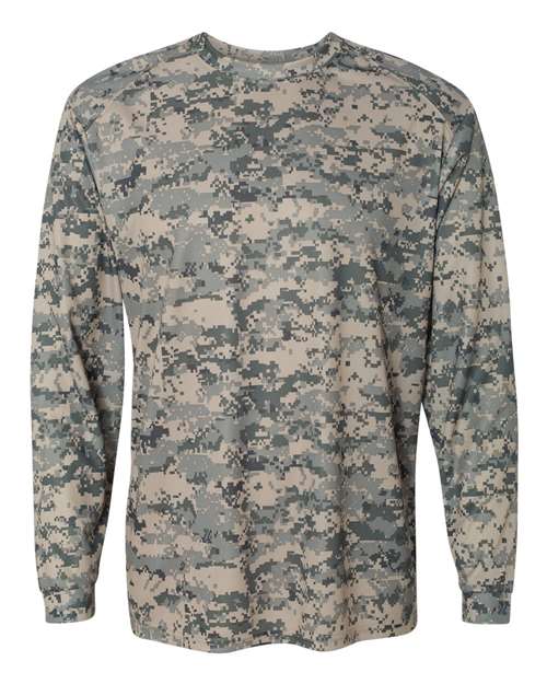 Badger Digital Camo Long Sleeve T-Shirt 4184 - Sand Digital