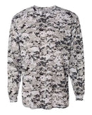 Badger Digital Camo Long Sleeve T-Shirt 4184 - White Digital