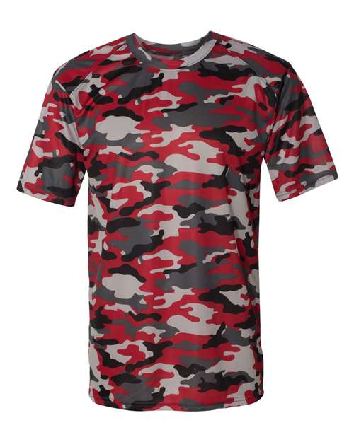 Badger Camo T-Shirt 4181 - Red