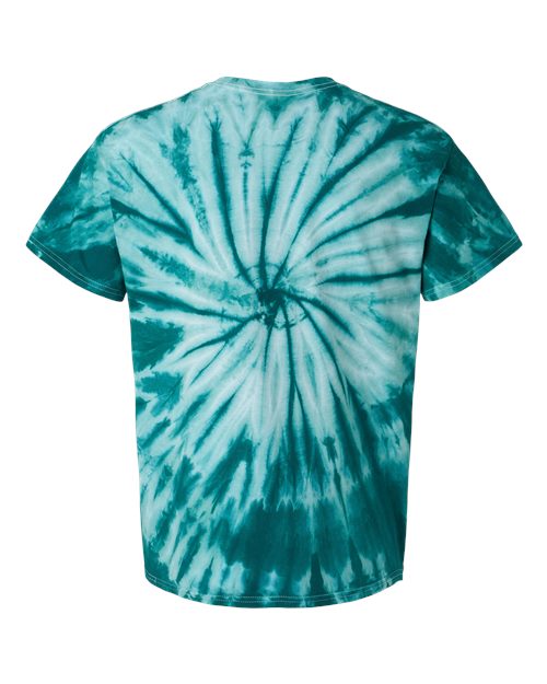 Dyenomite Cyclone Pinwheel Tie-Dyed T-Shirt 200CY - Teal
