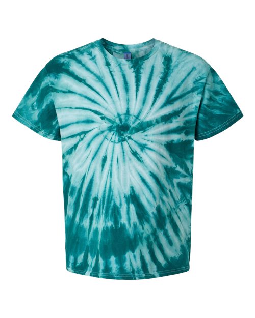 Dyenomite Cyclone Pinwheel Tie-Dyed T-Shirt 200CY - Teal