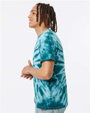 Dyenomite Cyclone Pinwheel Tie-Dyed T-Shirt 200CY - Teal