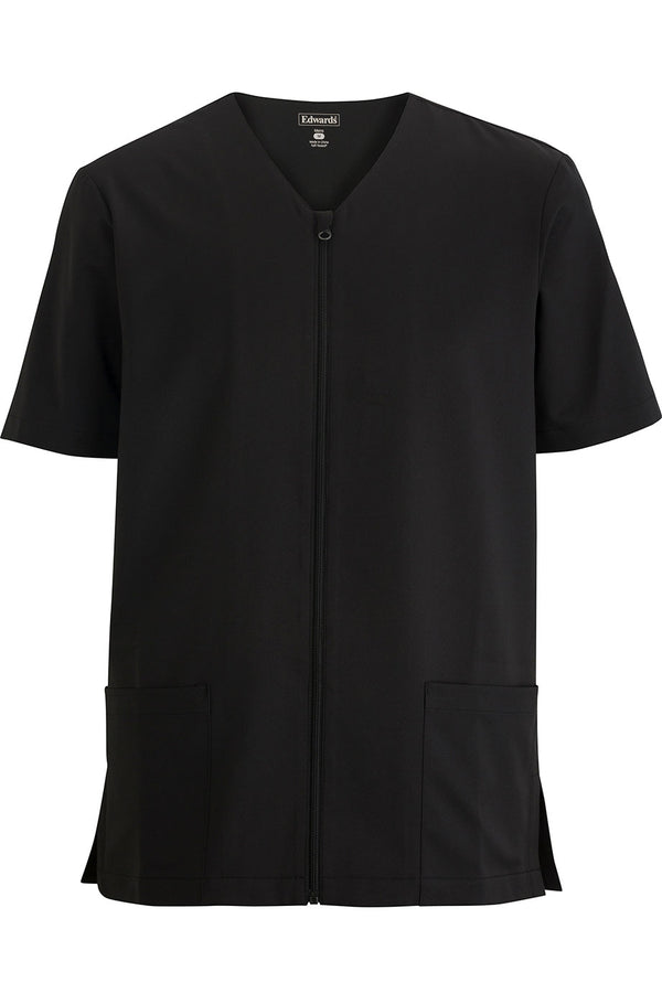 Edwards Mens Zip Service Shirt [#4260].  Live Chat for Bulk Discounts