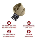 Rothco Military Web Belts With Open Face Buckle. Item