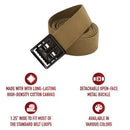 Rothco Military Web Belts With Open Face Buckle. Item