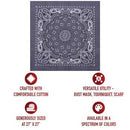 Rothco Trainmen Paisley Bandana – Extra-Large - 27” X 27". Item