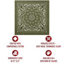 Rothco Trainmen Paisley Bandana – Extra-Large - 27” X 27". Item